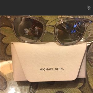 Michael Kors clear rimed sunglasses